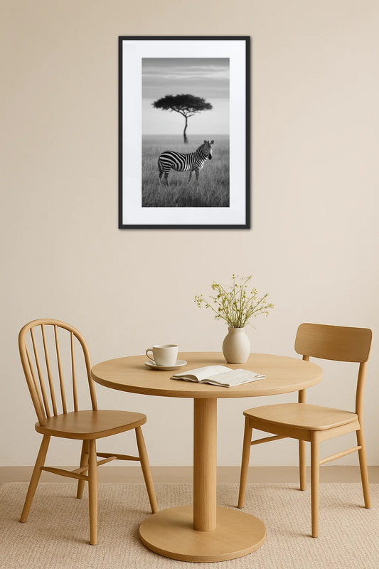 Tableau Noir Et Blanc Savane