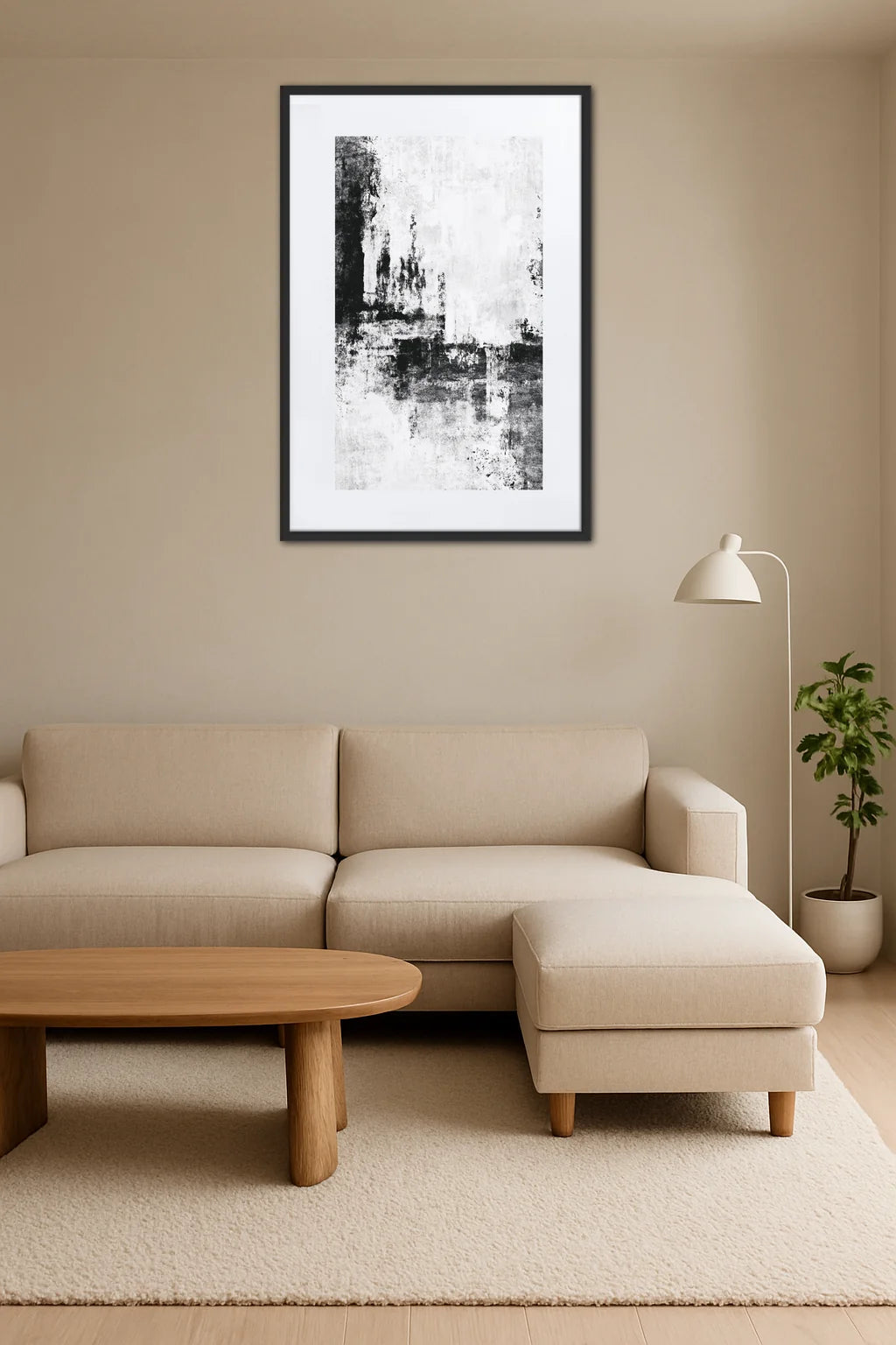 Tableau Noir Et Blanc Simple