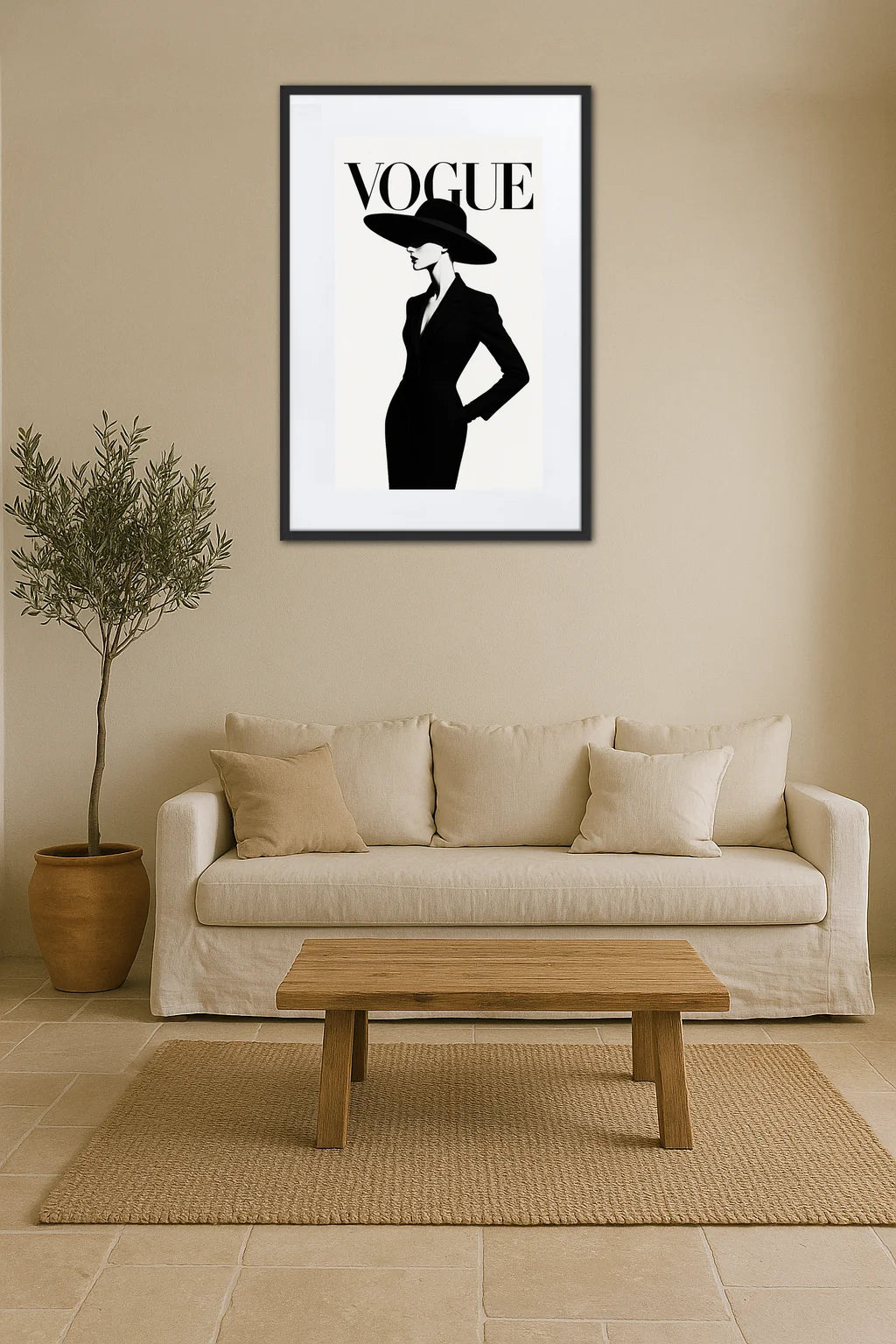 Tableau Noir Et Blanc Vogue