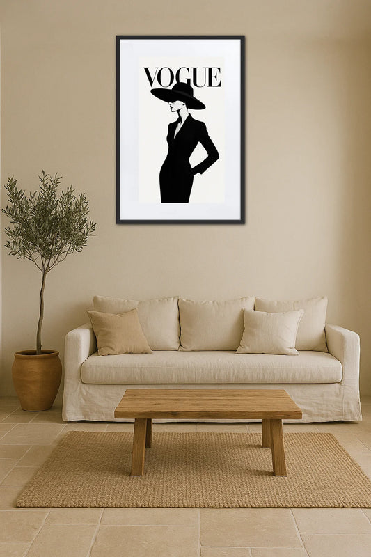 Tableau Noir Et Blanc Vogue