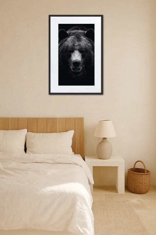 Tableau Ours Noir Et Blanc