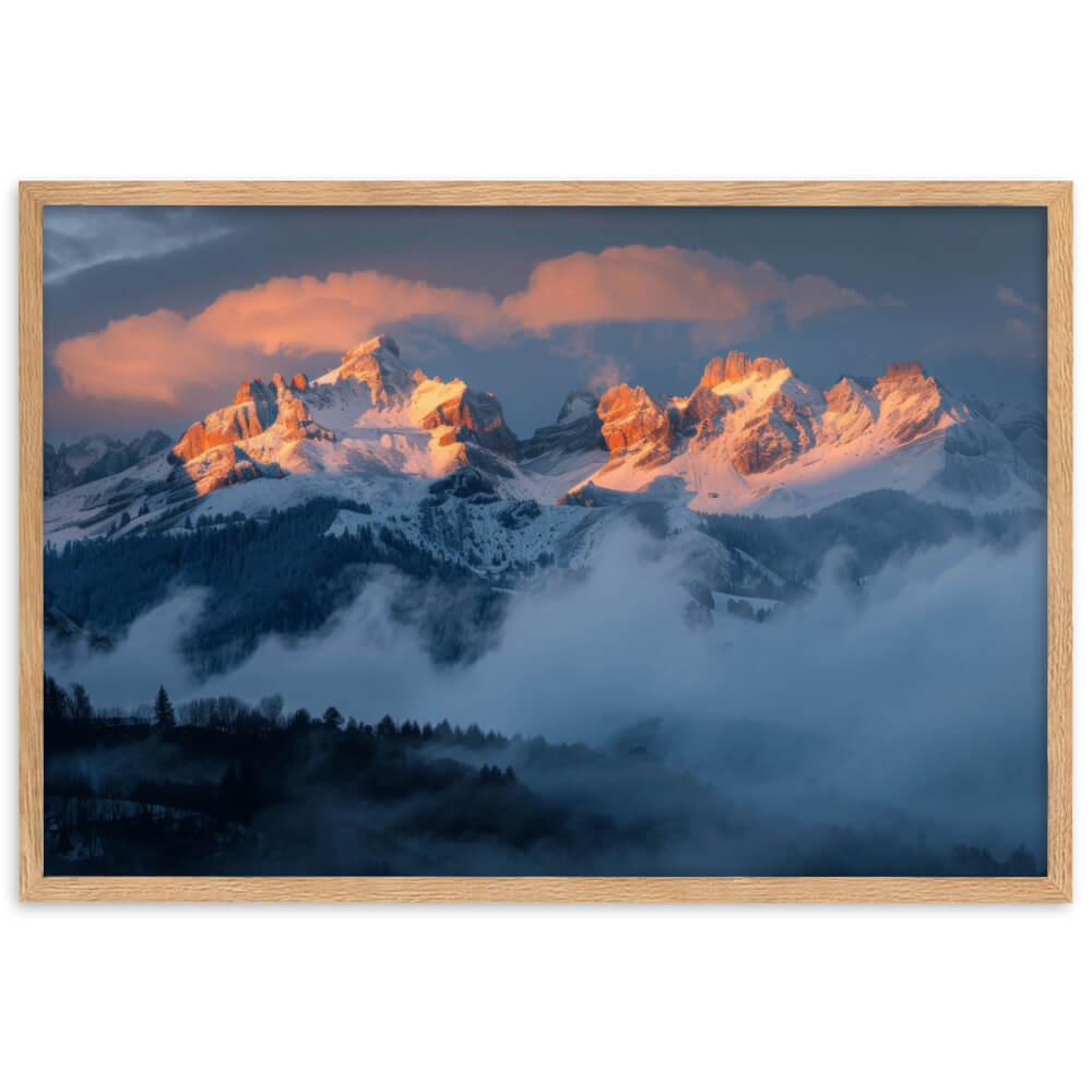 Tableau Montagne Paysage Neige