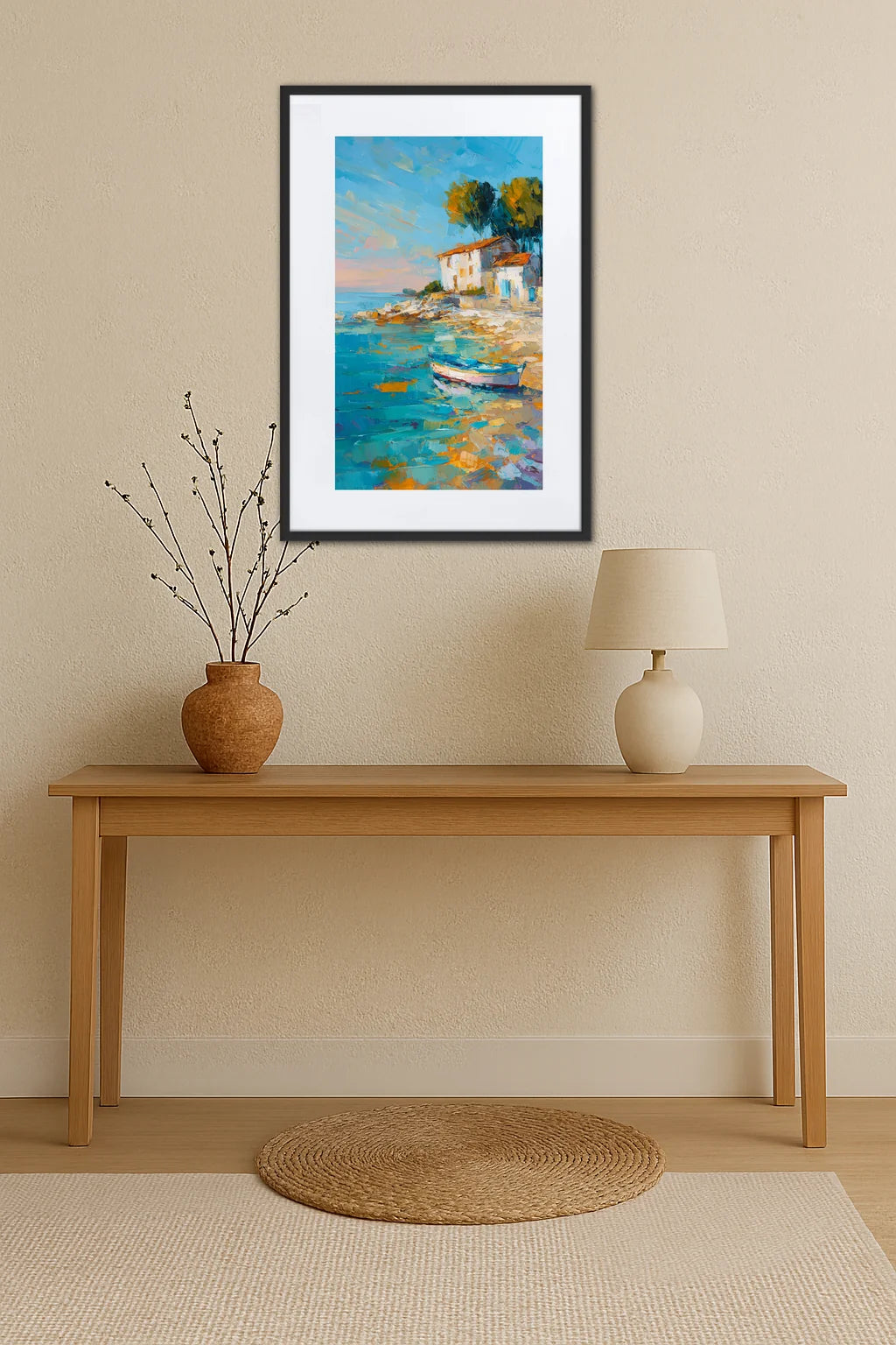 Tableau Peinture Bord De Mer