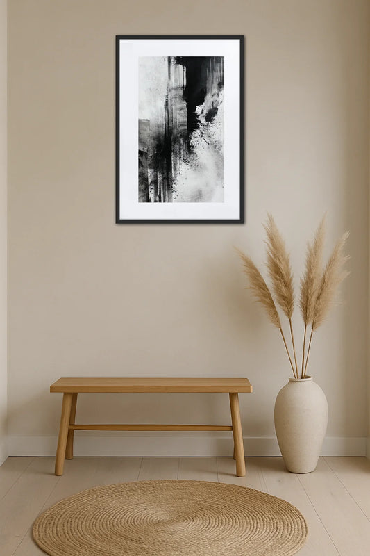 Tableau Peinture En Noir Et Blanc