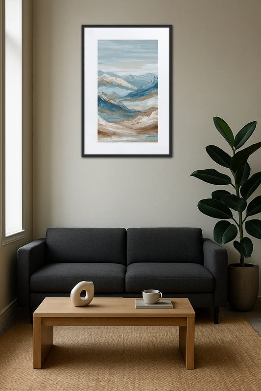 Tableau Peinture Montagne