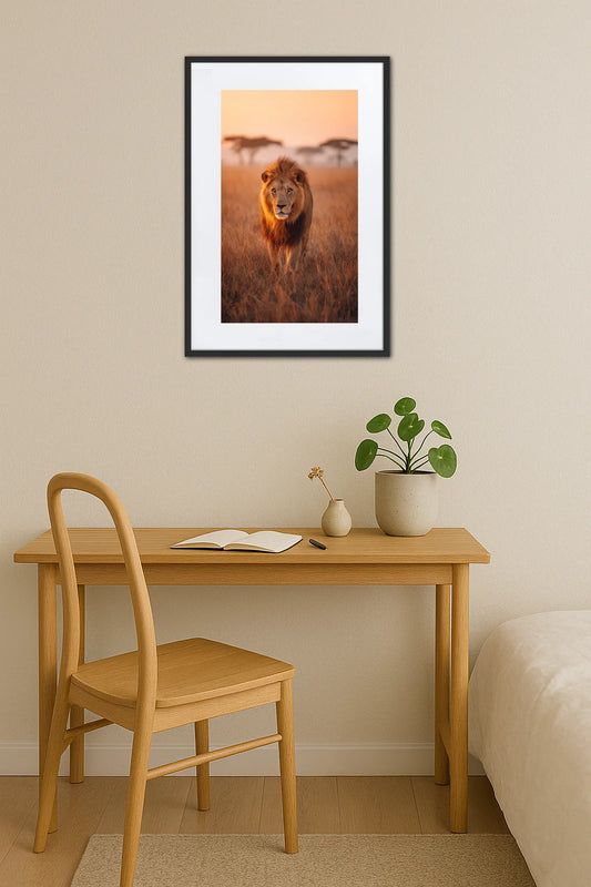 Tableau Photo Lion