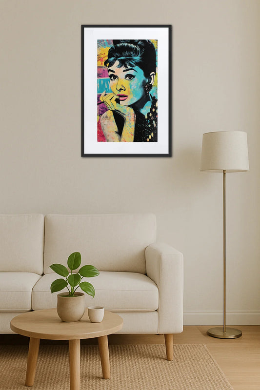 Tableau Pop Art Audrey Hepburn