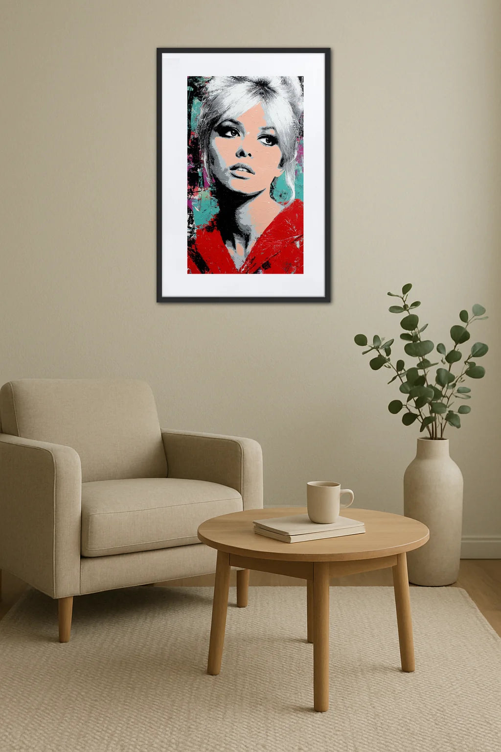 Tableau Pop Art Brigitte Bardot