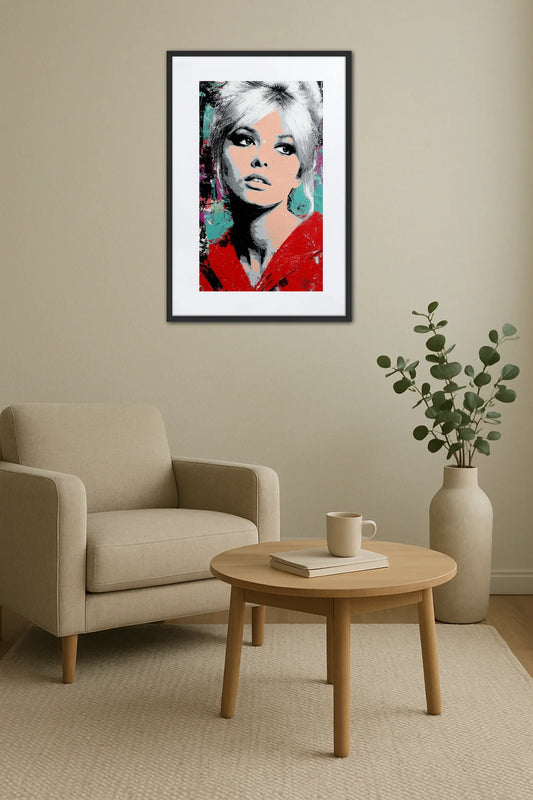 Tableau Pop Art Brigitte Bardot