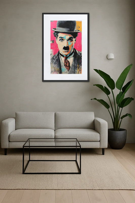 Tableau Pop Art Charlie Chaplin