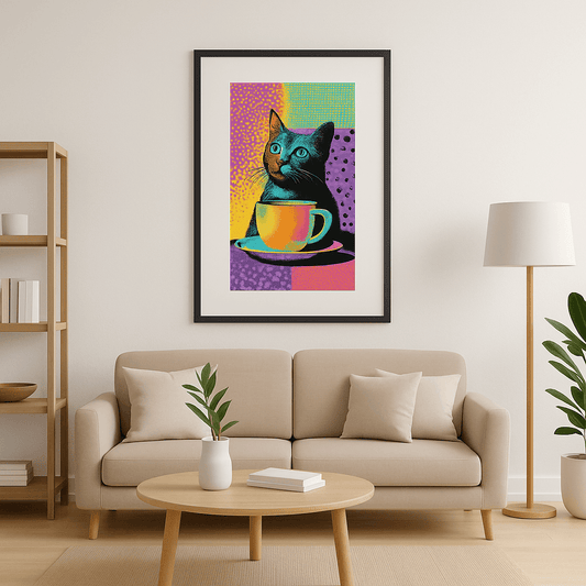 Tableau Pop Art Chat