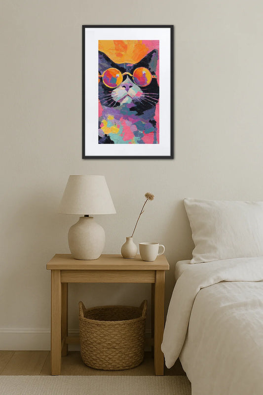 Tableau Pop Art Chat