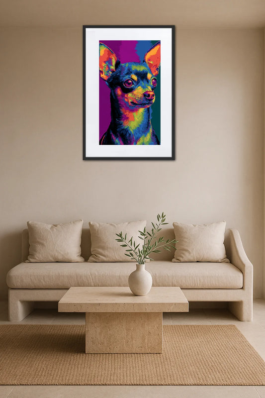 Tableau Pop Art Chihuahua