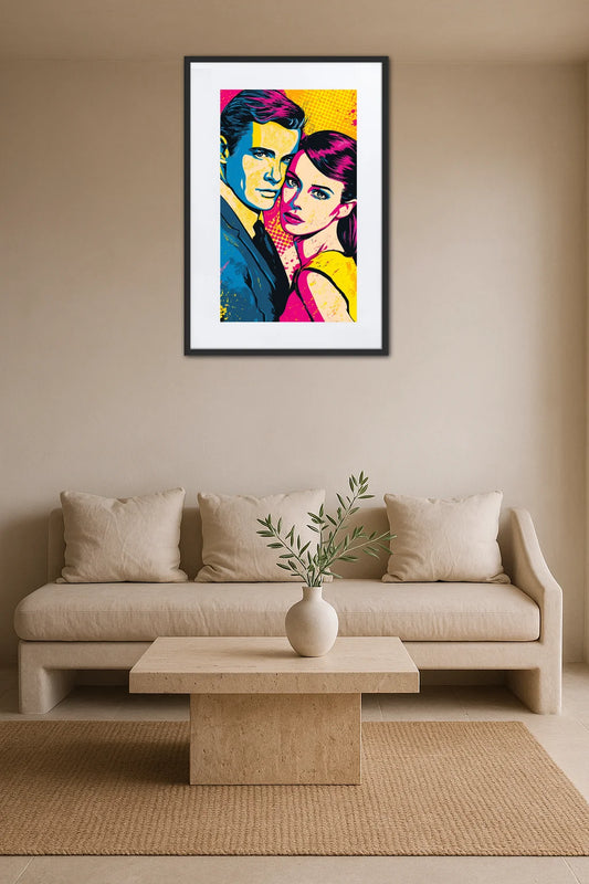 Tableau Pop Art Couple