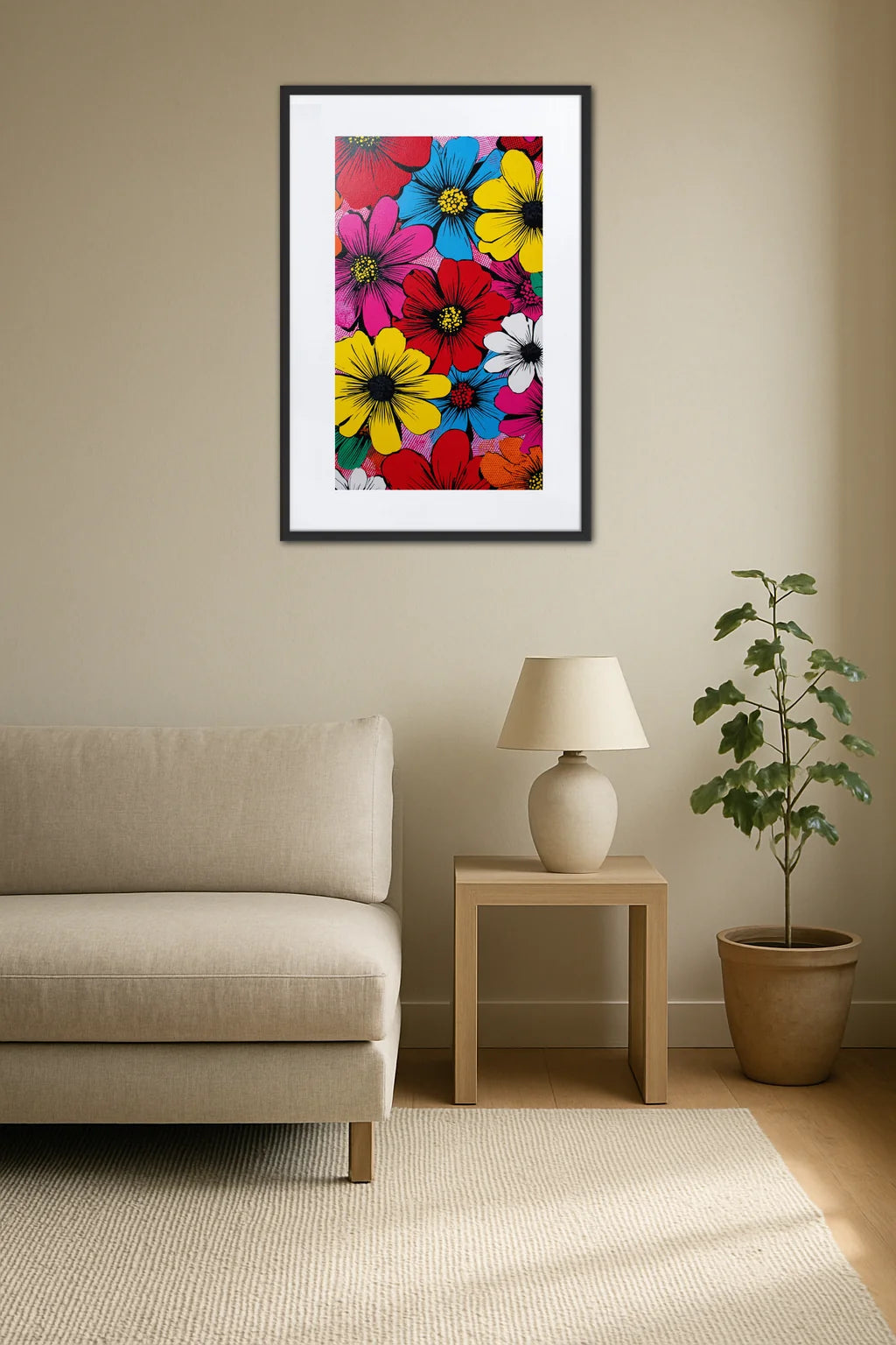 Tableau Pop Art Fleur