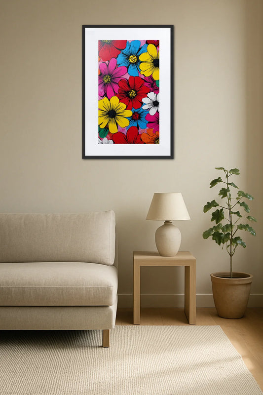 Tableau Pop Art Fleur
