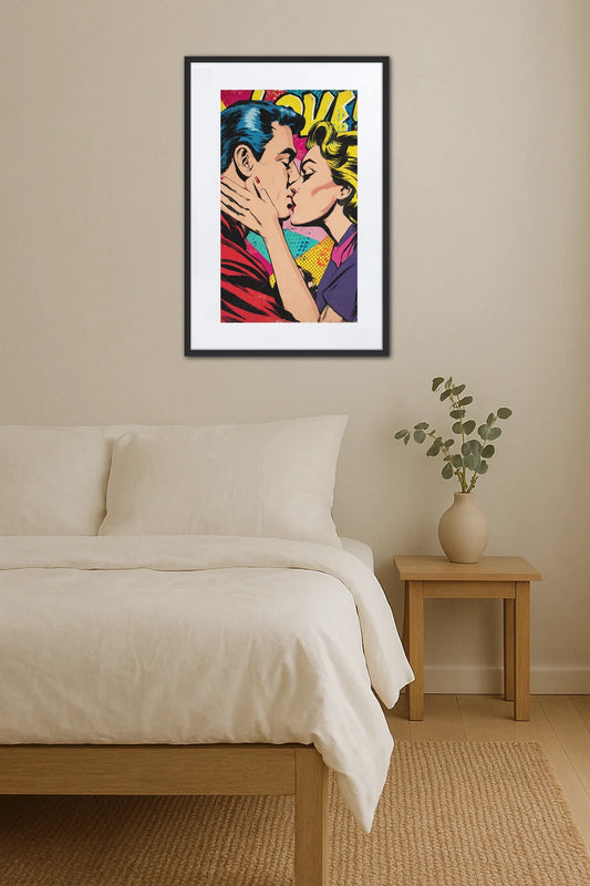 Tableau Pop Art Love