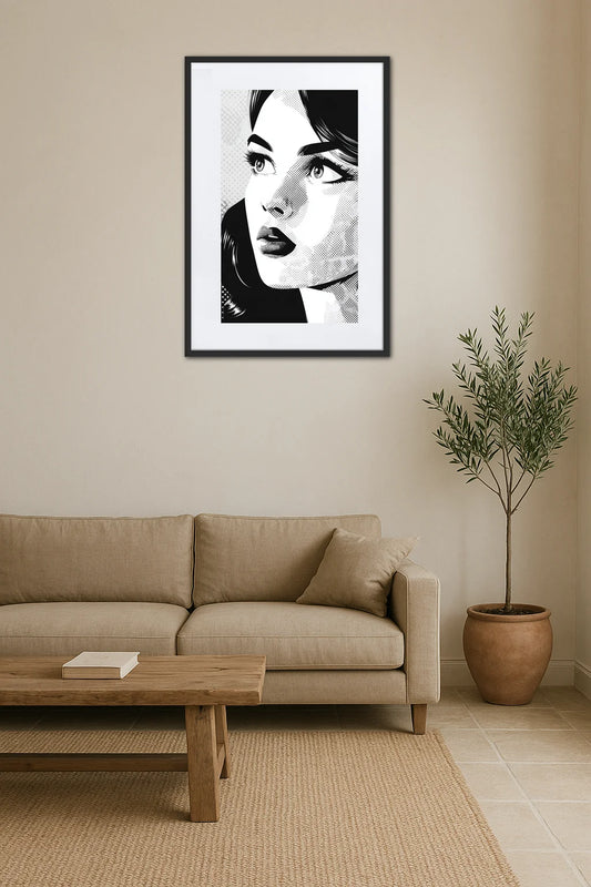 Tableau Pop Art Noir