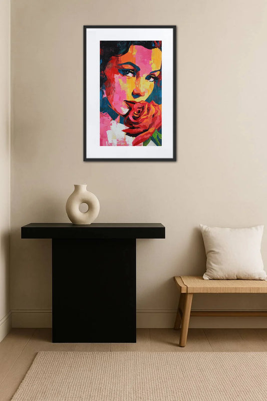 Tableau Pop Art Rose
