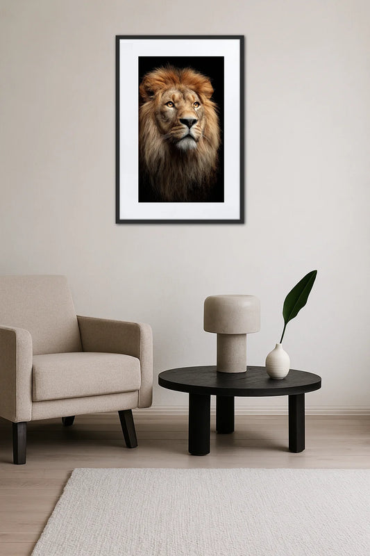 Tableau Portrait Lion