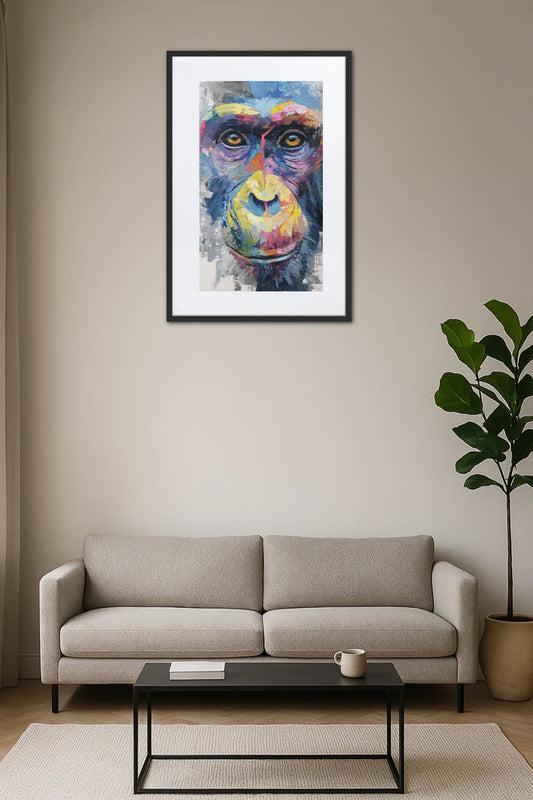 Tableau Portrait Singe