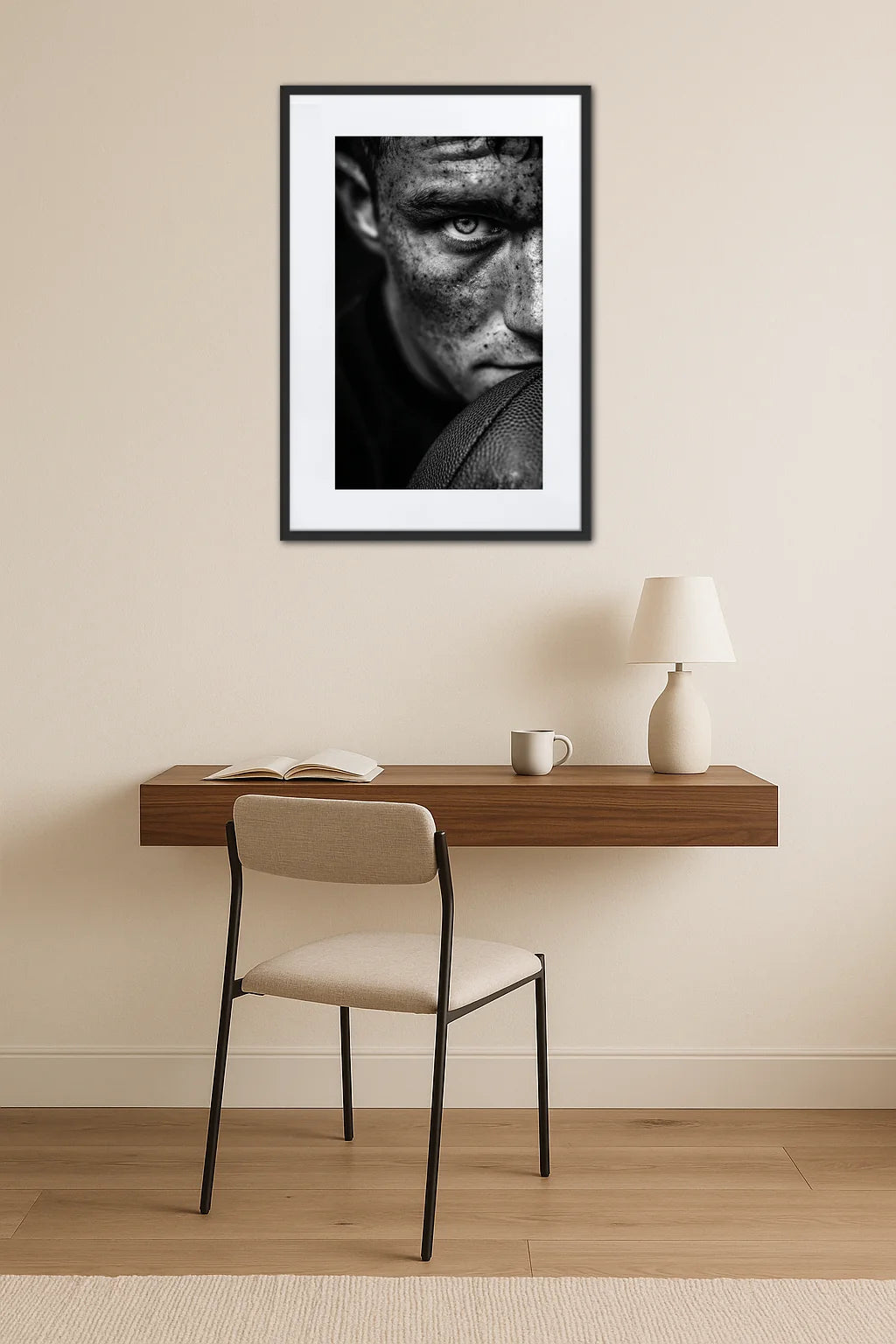 Tableau Rugby Noir Et Blanc