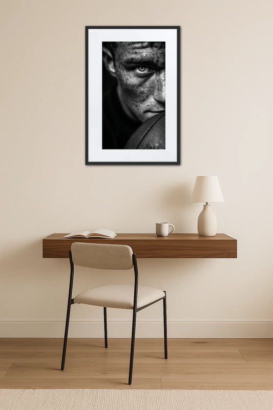 Tableau Rugby Noir Et Blanc