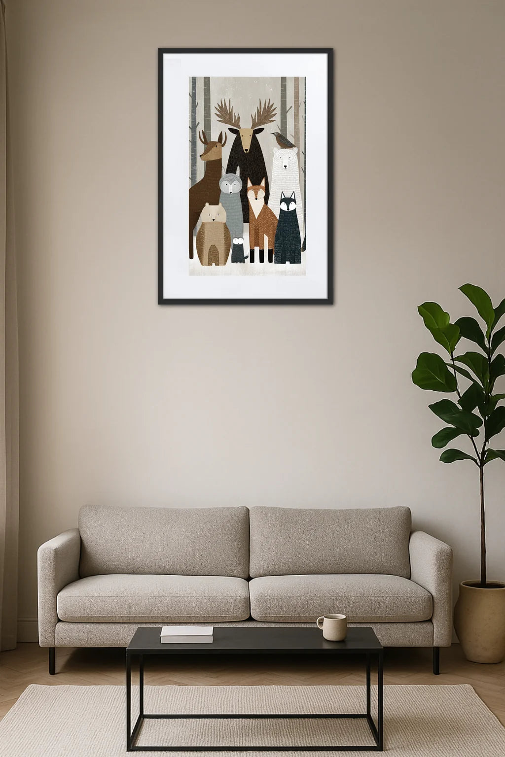 Tableau Scandinave Animaux