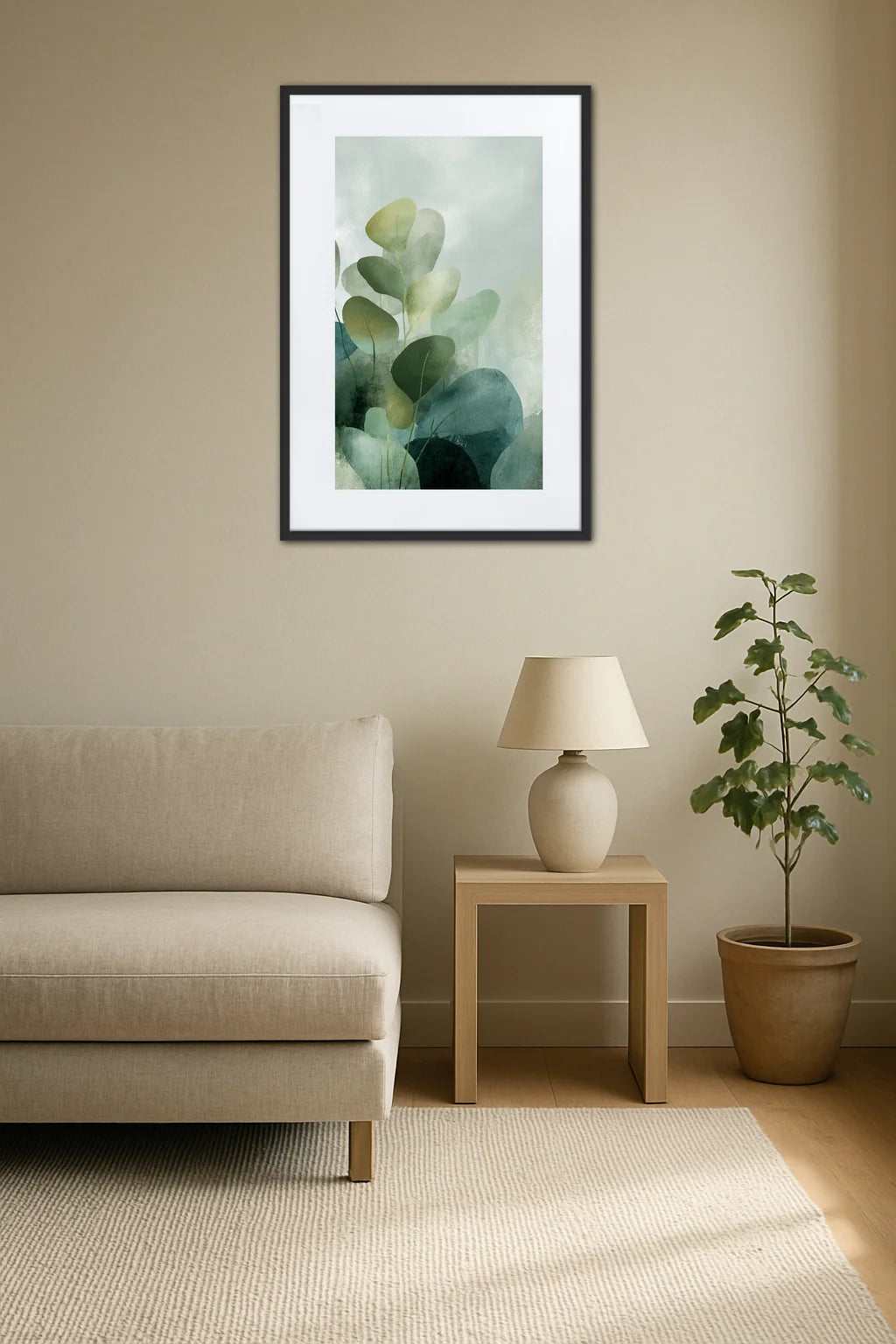 Tableau Scandinave Vert