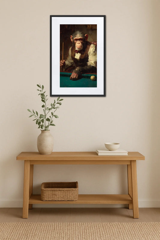 Tableau Singe Billard