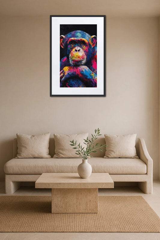 Tableau Singe Couleur