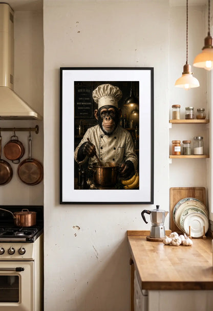 Tableau Singe Cuisinier