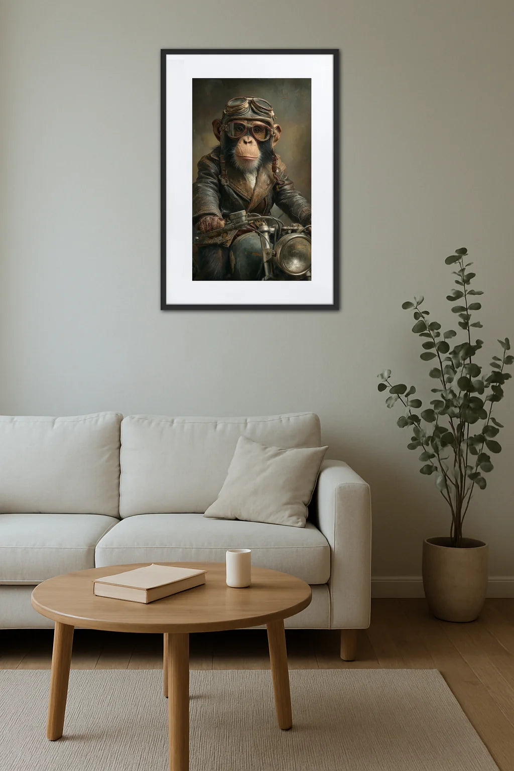 Tableau Singe Moto