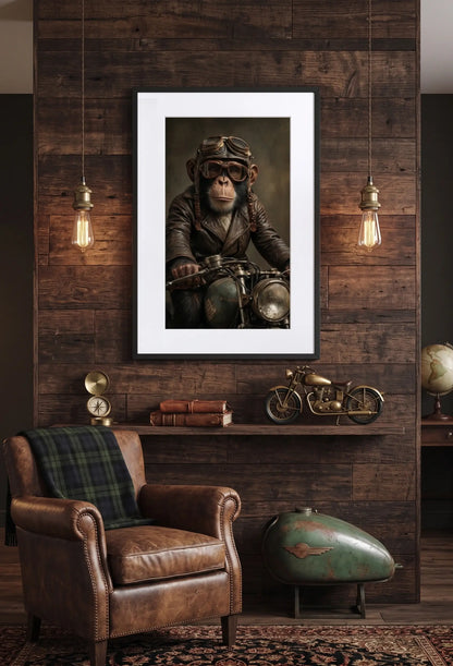 Tableau Singe Moto