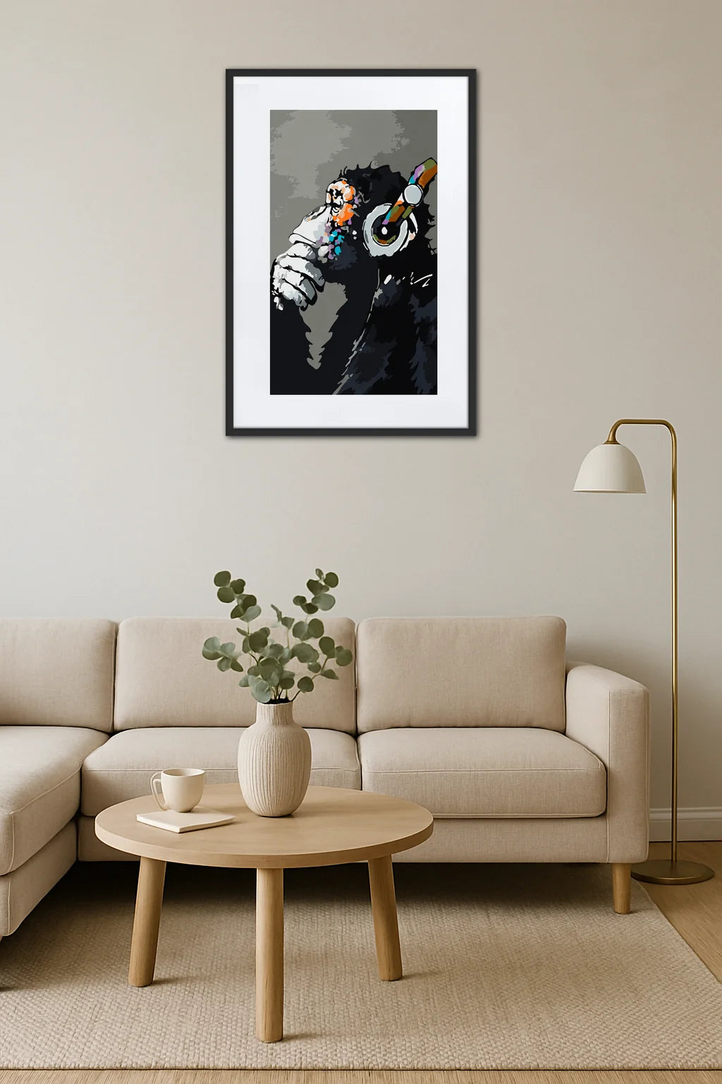 Tableau singe musique