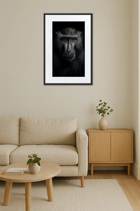 Tableau Singe Noir