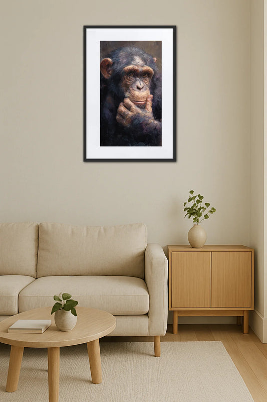 Tableau Singe Penseur