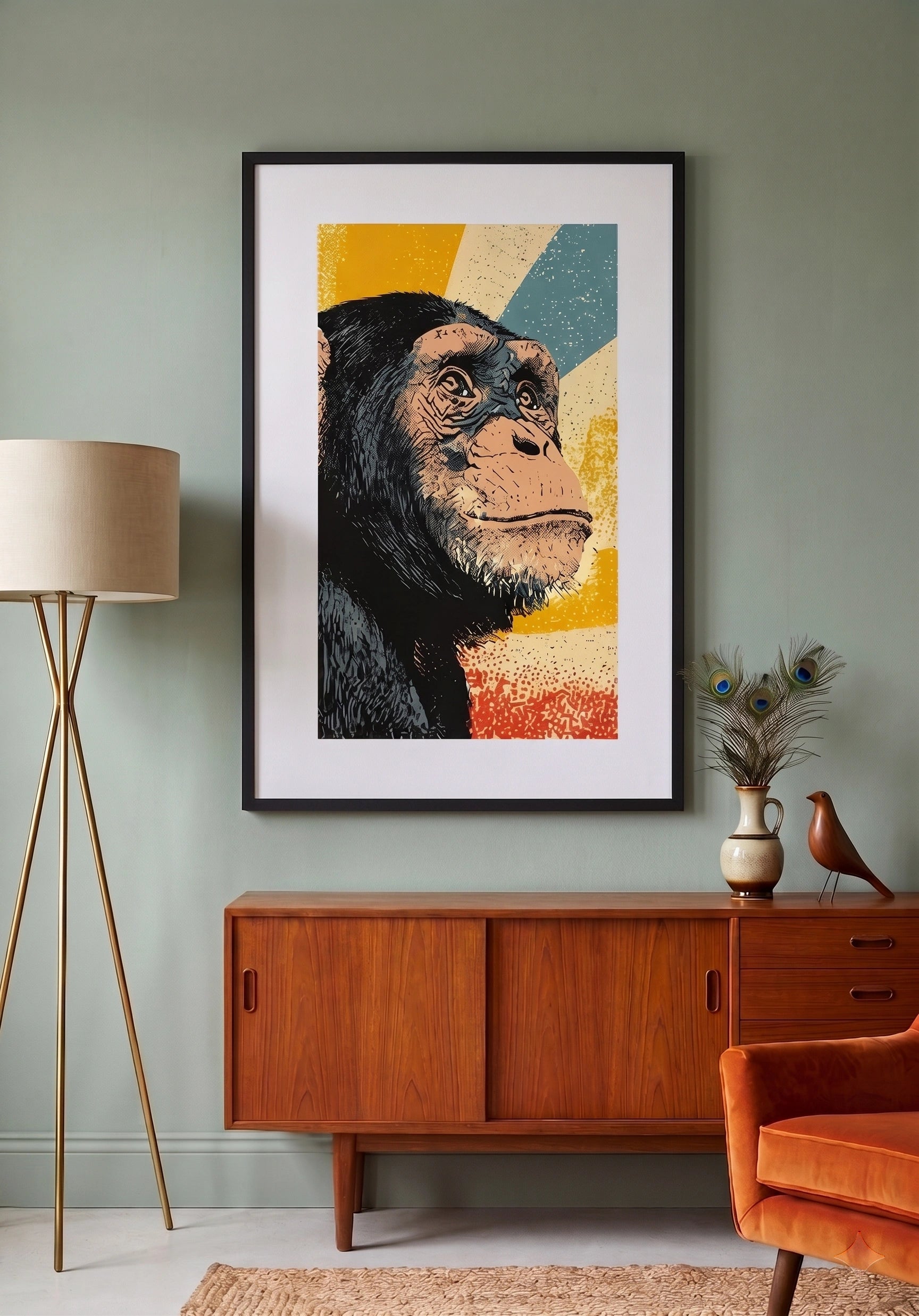 Tableau Singe Pop Art Comics