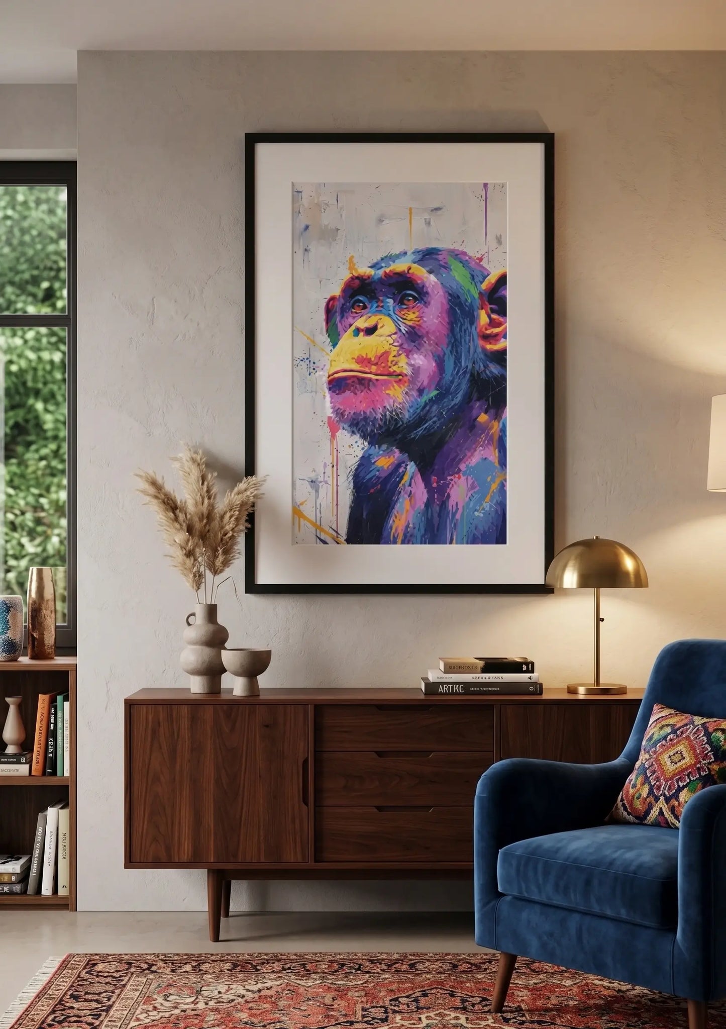 Tableau Singe Pop Art Graffiti