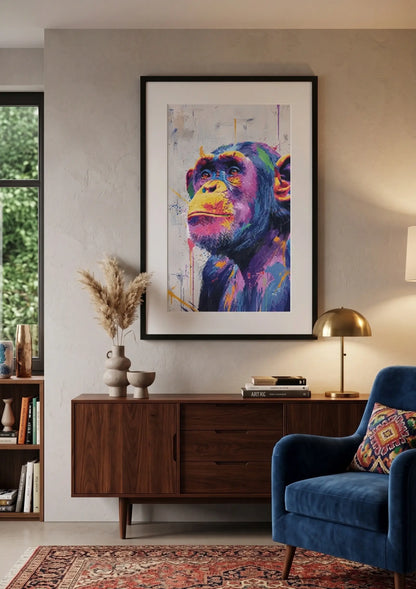 Tableau Singe Pop Art Graffiti