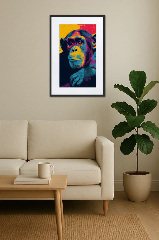 Tableau Singe Pop Art