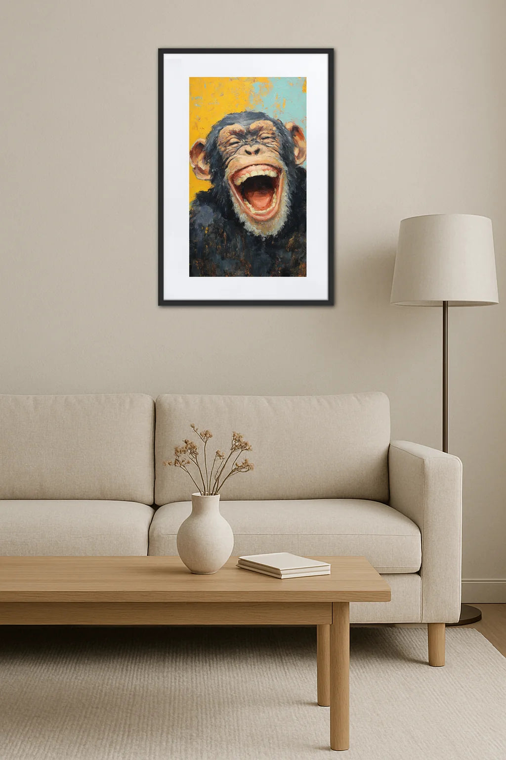 Tableau Singe Rigolo
