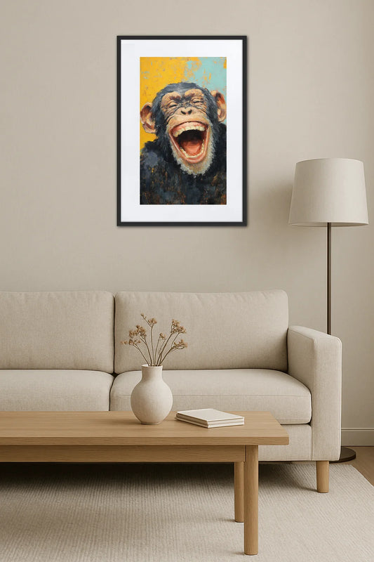Tableau Singe Rigolo