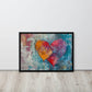 Tableau Amour Double Coeur