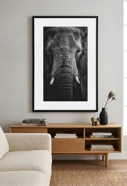 Tableau tête d'éléphant