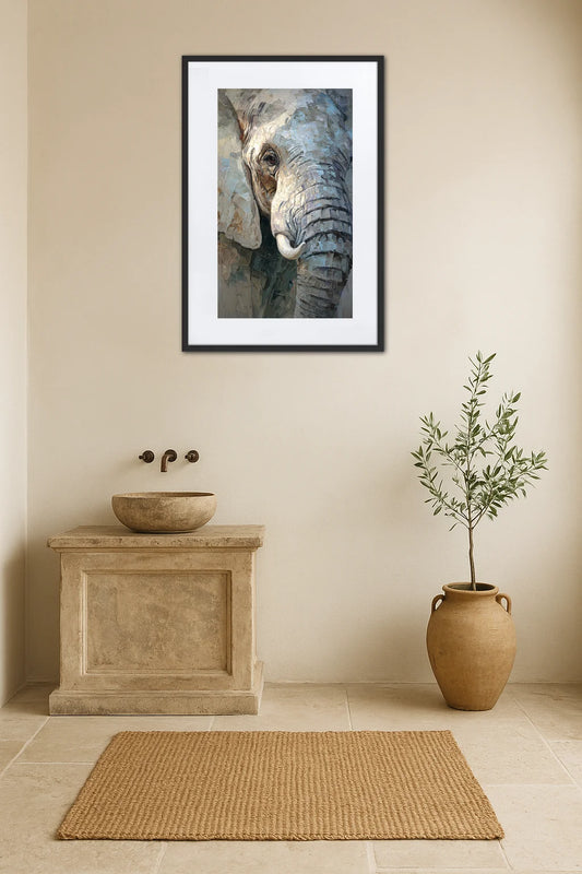 Tableau Tête Éléphant