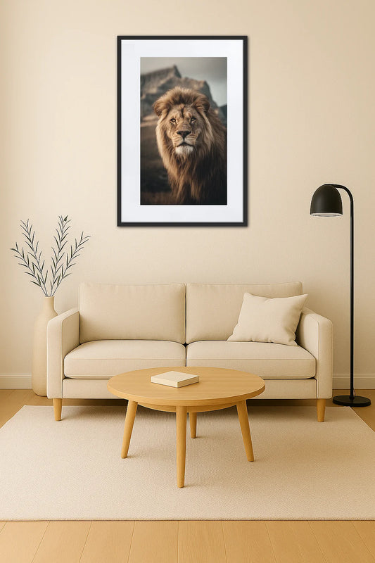 Tableau Tete Lion