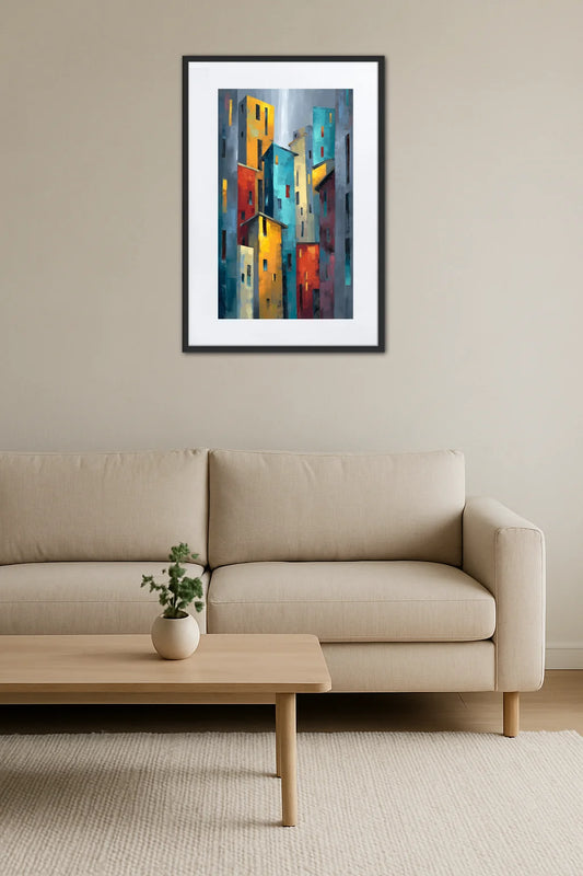 Tableau Urbain Abstrait