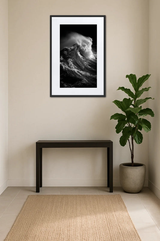 Tableau Vague Noir Et Blanc