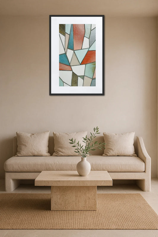 Tableau Vitrail Moderne